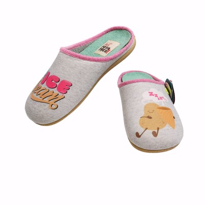 Pantufla Espa&ntilde;ola Hot Potatoes Raizeux Grey mujer